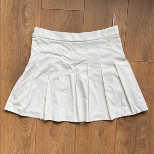 Uniqlo Cream Skater Skirt